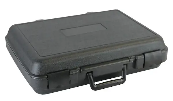 Interior detail of blow-molded case